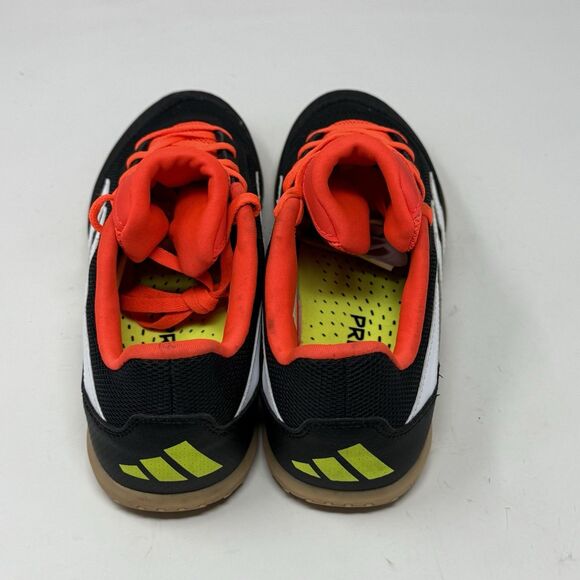 Adidas Predator Club Indoor Sala Soccer Shoes Mens 7 Black Solar Red Sneakers - Picture 9 of 16